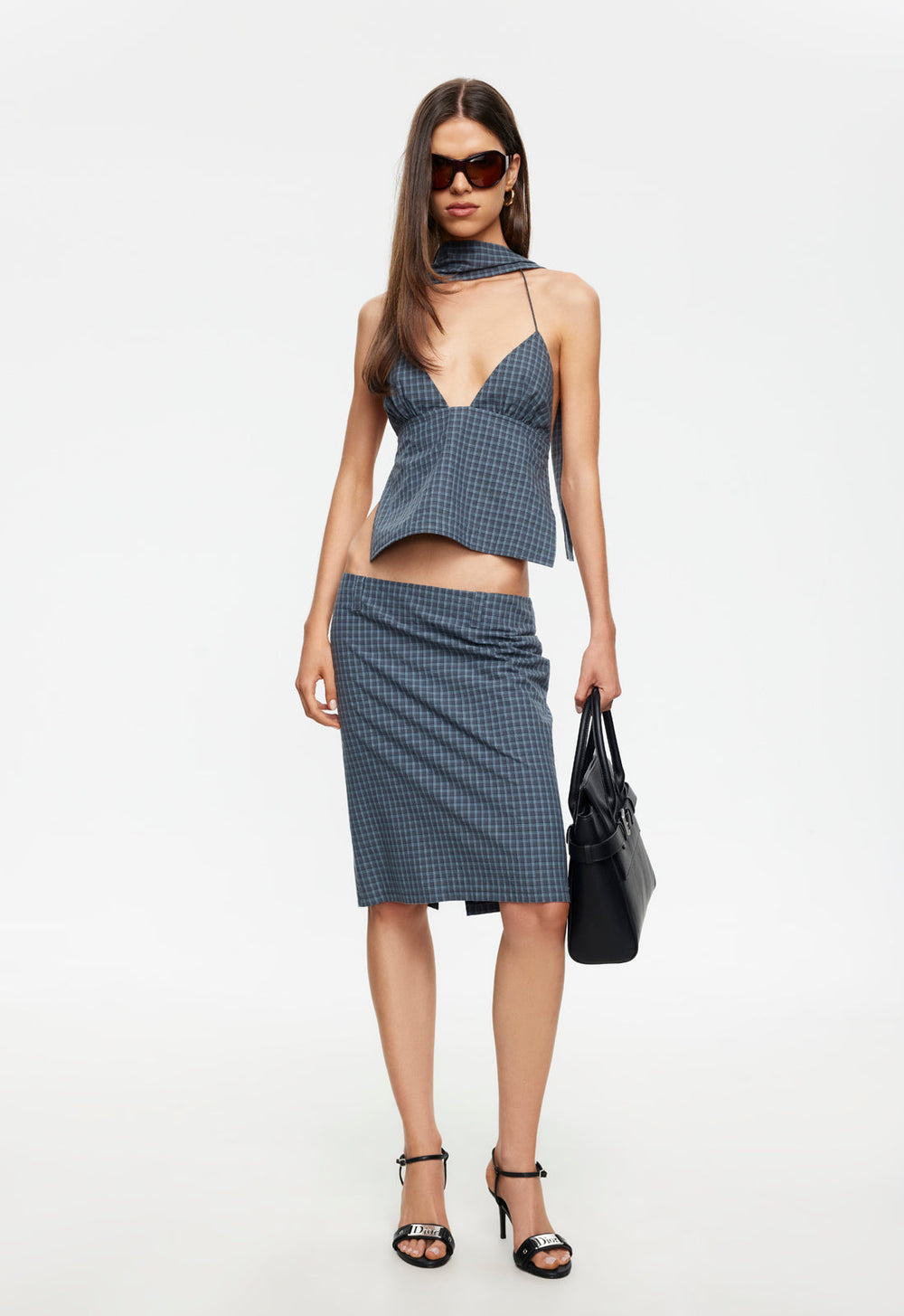 Play On Midi Skirt - Navy Lioness Fashion