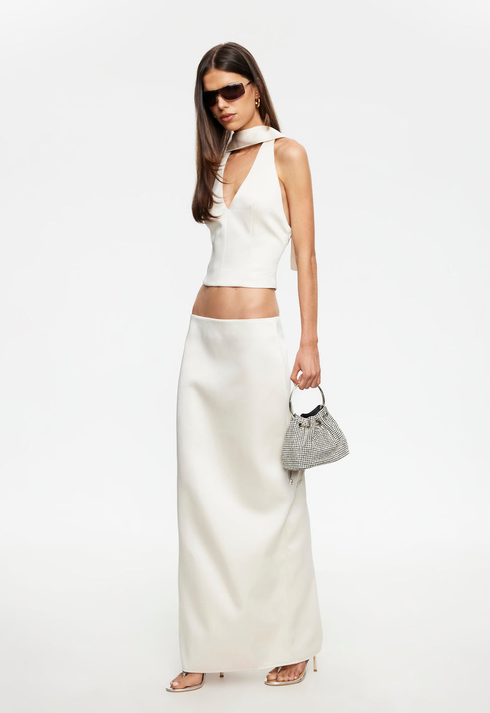 Front Row Maxi Skirt - Cream Lioness Fashion