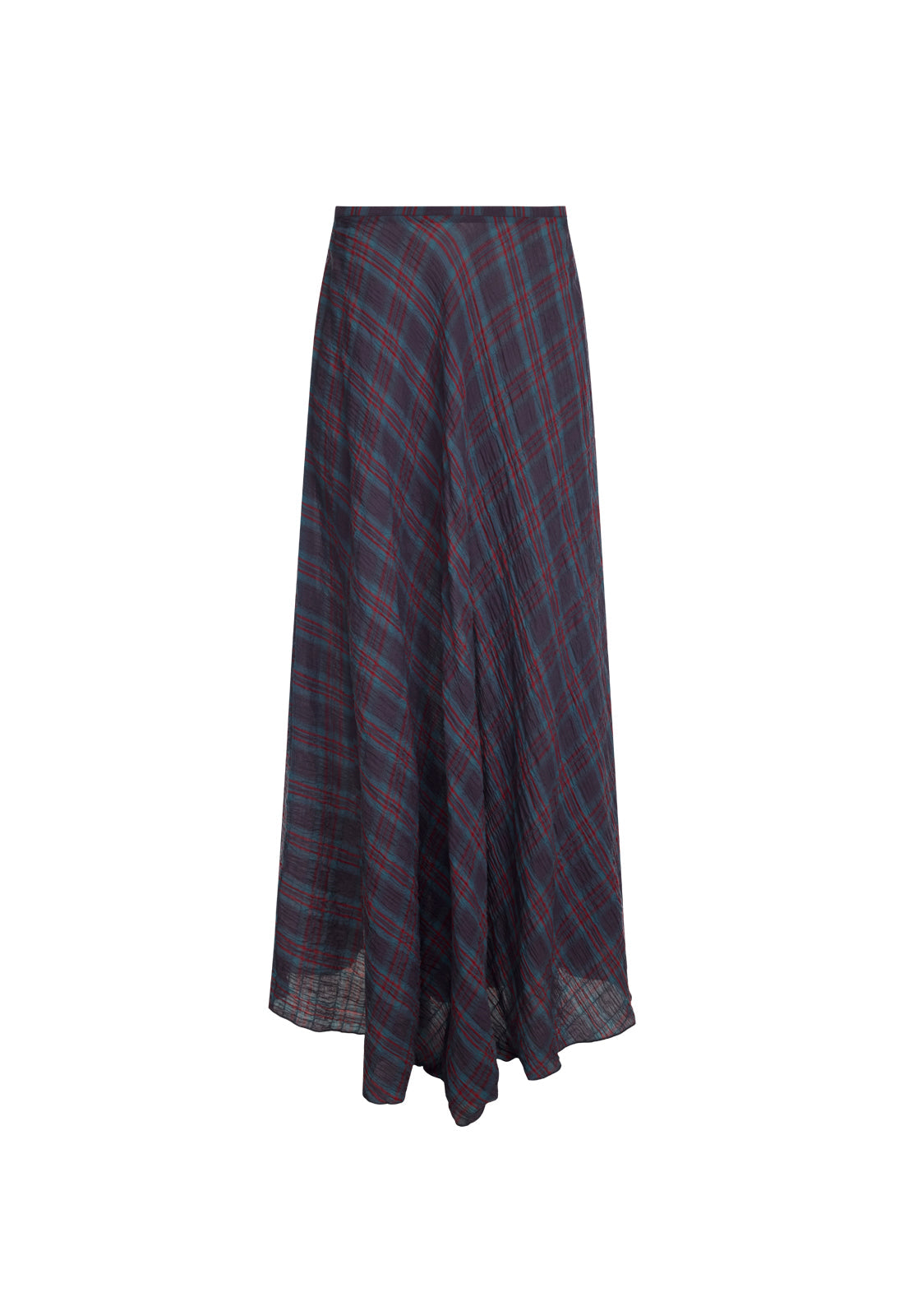 Halcyon Maxi Skirt - Jade Plaid Lioness Fashion