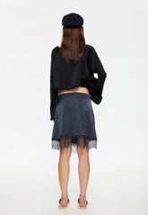 Skin Midi Skirt - Petrol Lioness Fashion