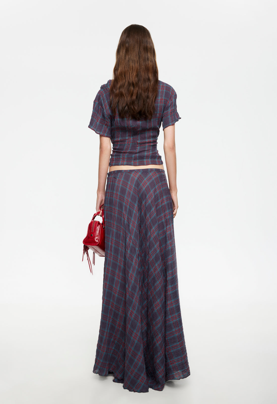 Halcyon Top - Jade Plaid Lioness Fashion