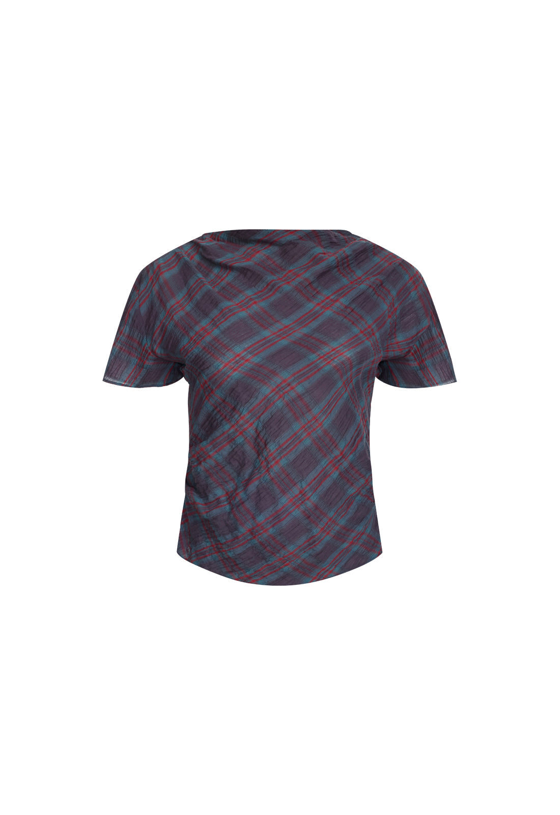 Halcyon Top - Jade Plaid Lioness Fashion