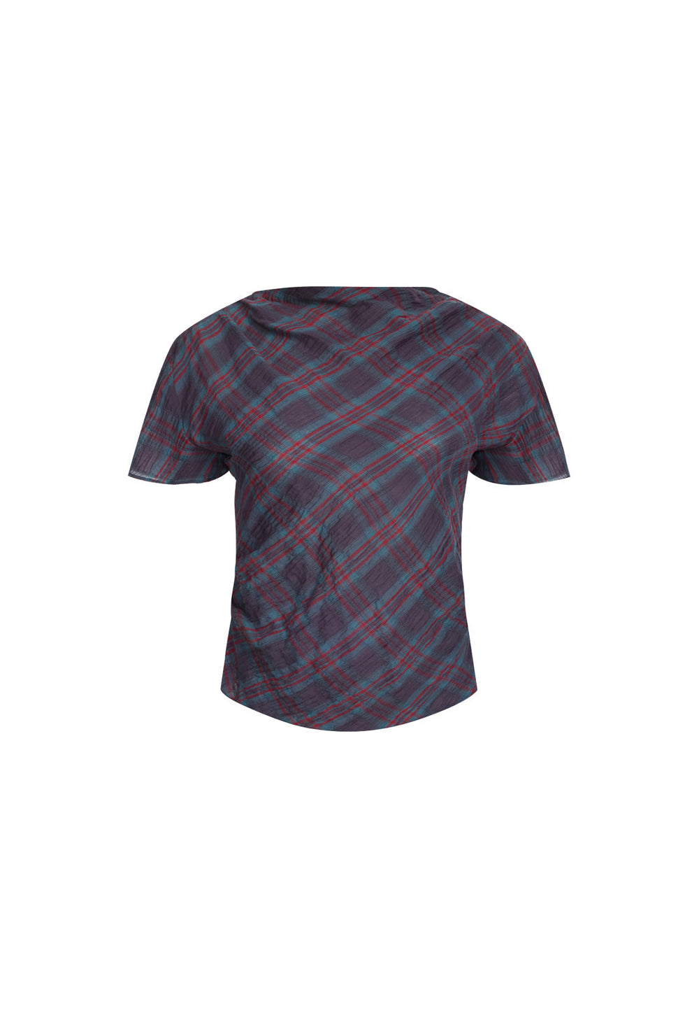 Halcyon Top - Jade Plaid Lioness Fashion