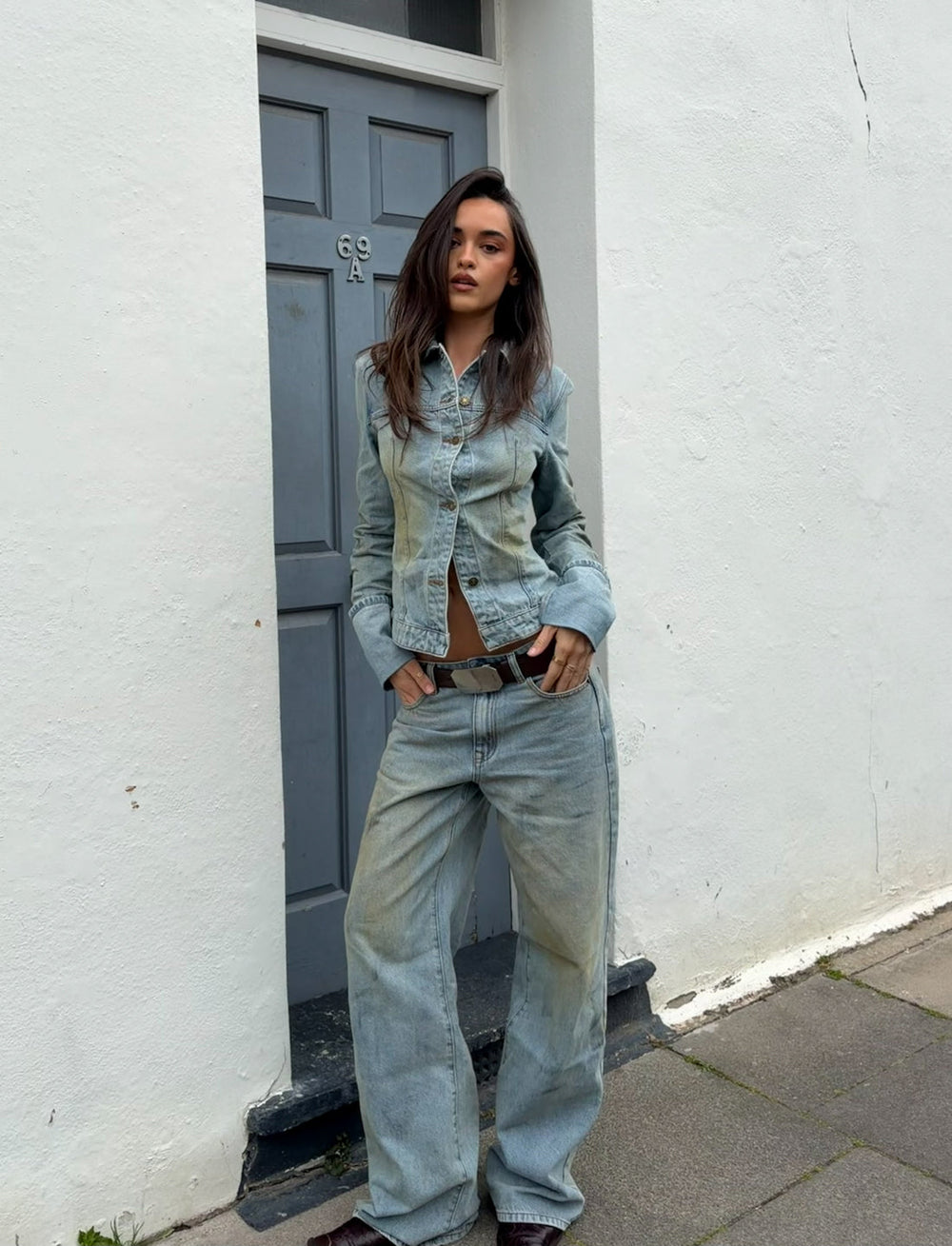 The Bronx Denim Jacket - Stone Blue Lioness Fashion