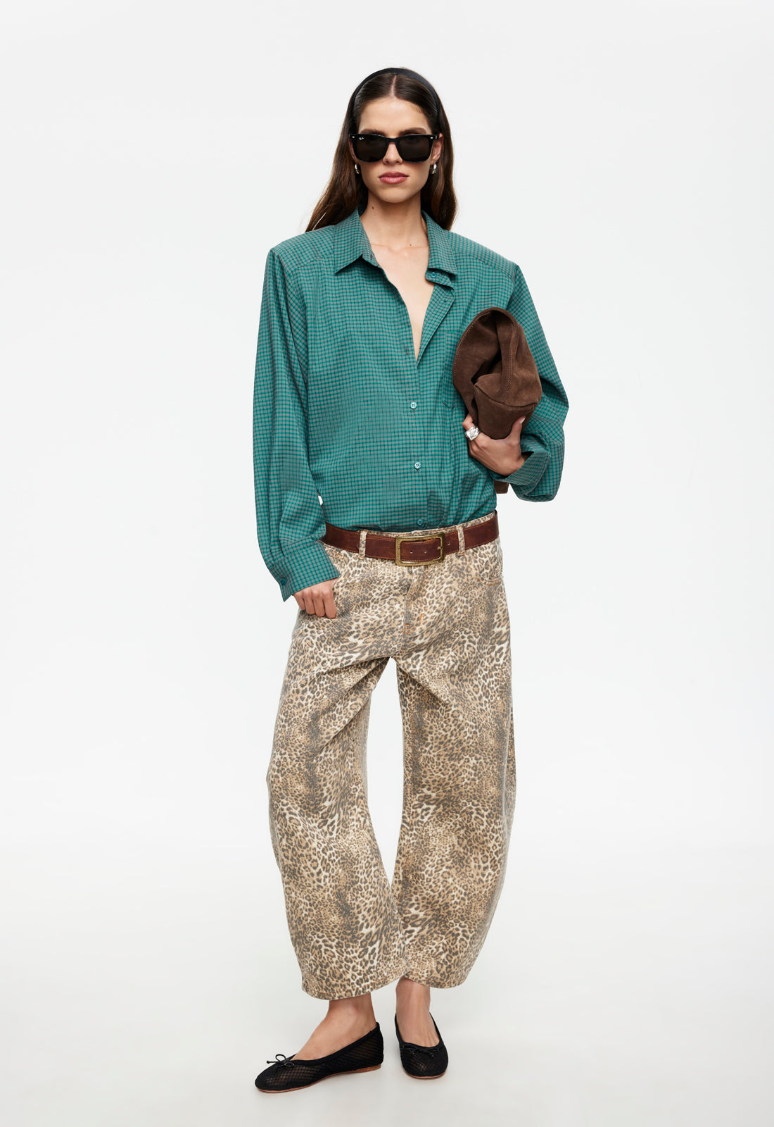 Horseshoe Cropped Jean - Leopard Lioness Fashion