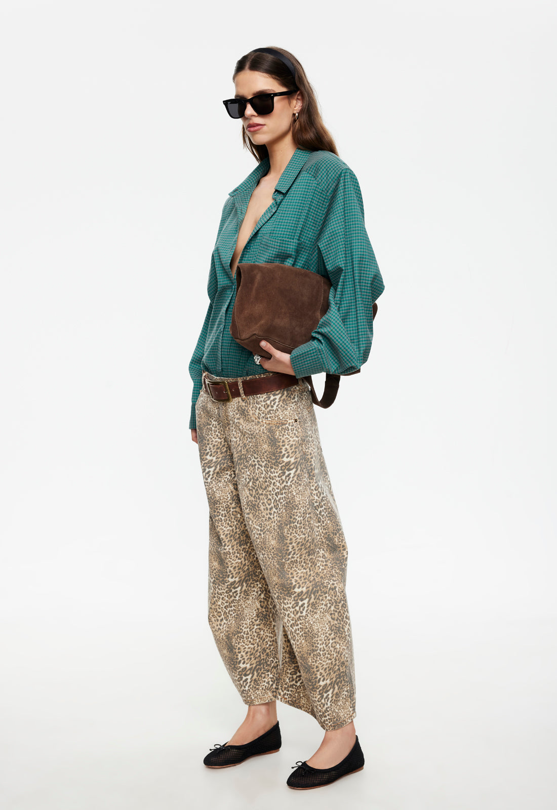 Horseshoe Cropped Jean - Leopard Lioness Fashion
