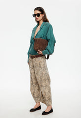 Horseshoe Cropped Jean - Leopard Lioness Fashion