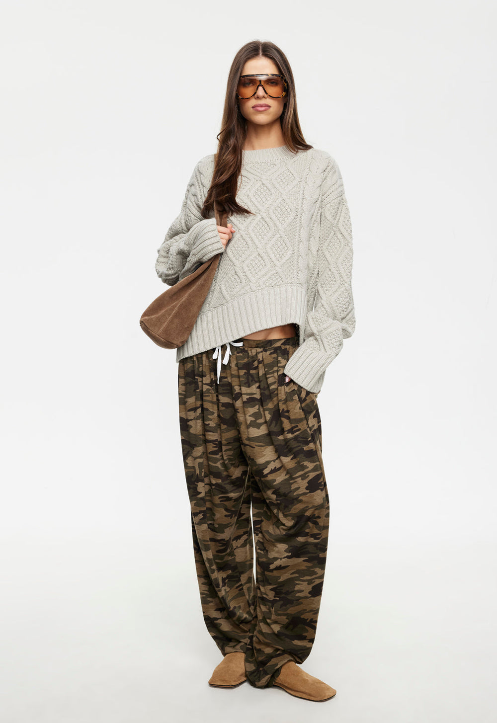 LIAISON CABLE KNIT - ASH Lioness Fashion