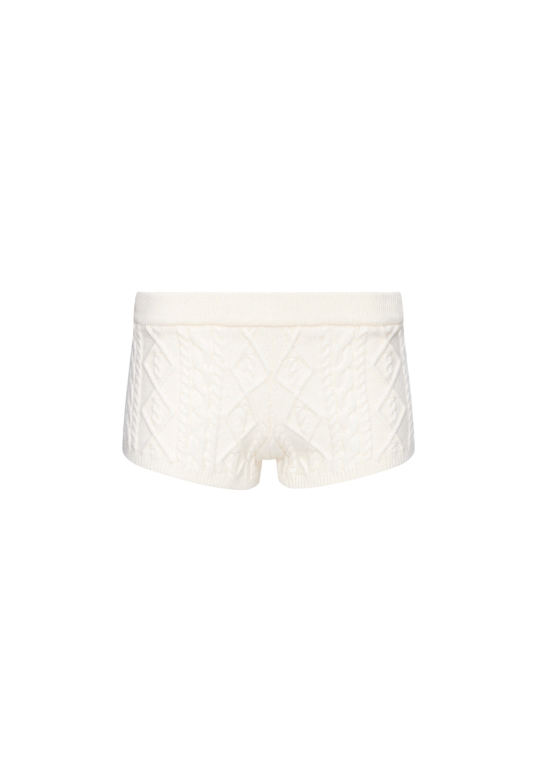 HOUSEWIFE KNIT SHORT - CREAM CABLE Lioness Fashion