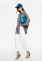 Clarity Shirt - Slate Plaid Lioness Fashion