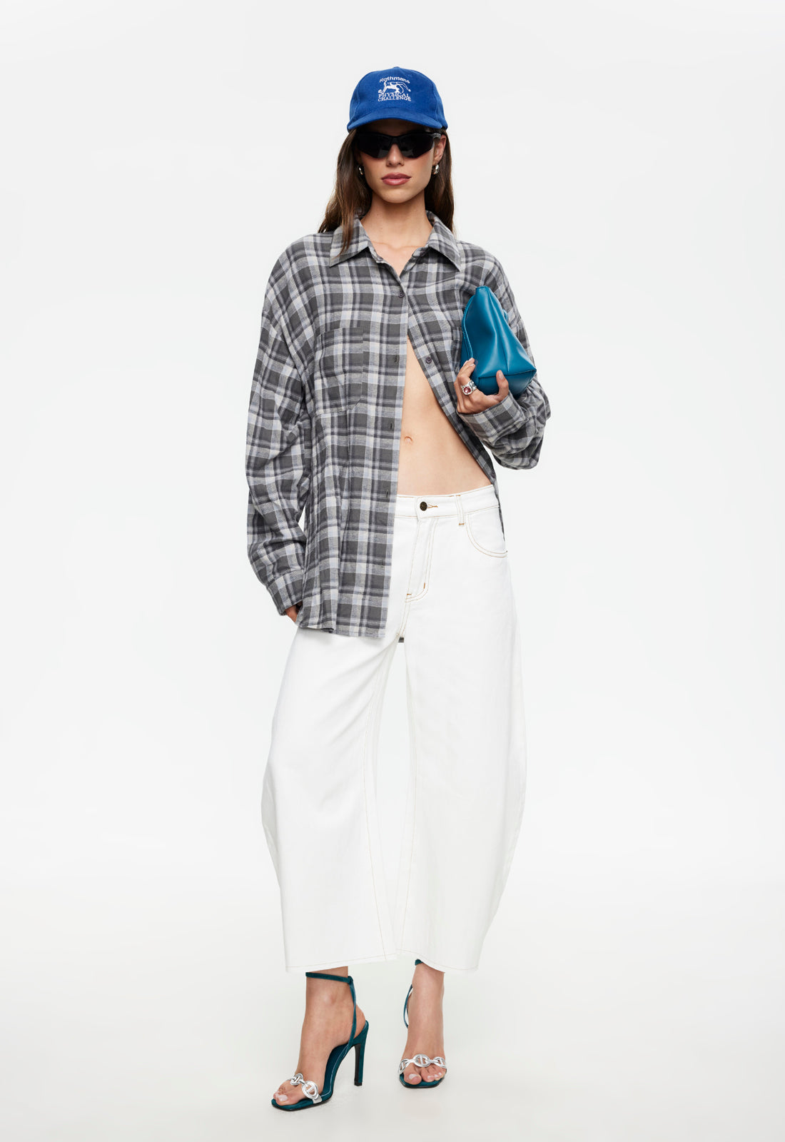 Clarity Shirt - Slate Plaid Lioness Fashion