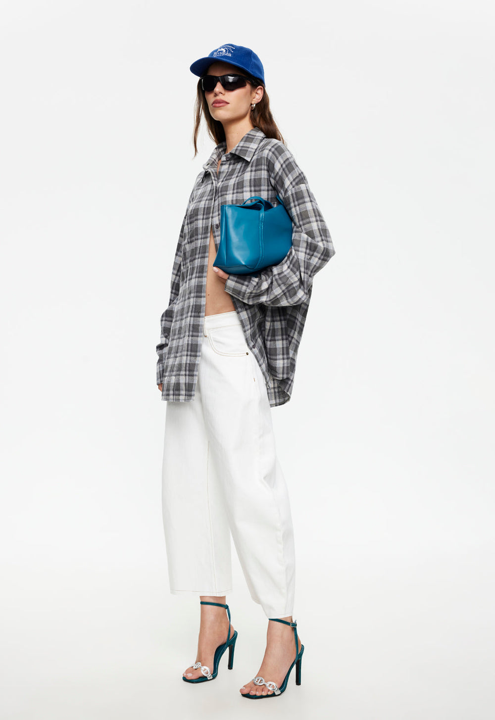 Clarity Shirt - Slate Plaid Lioness Fashion
