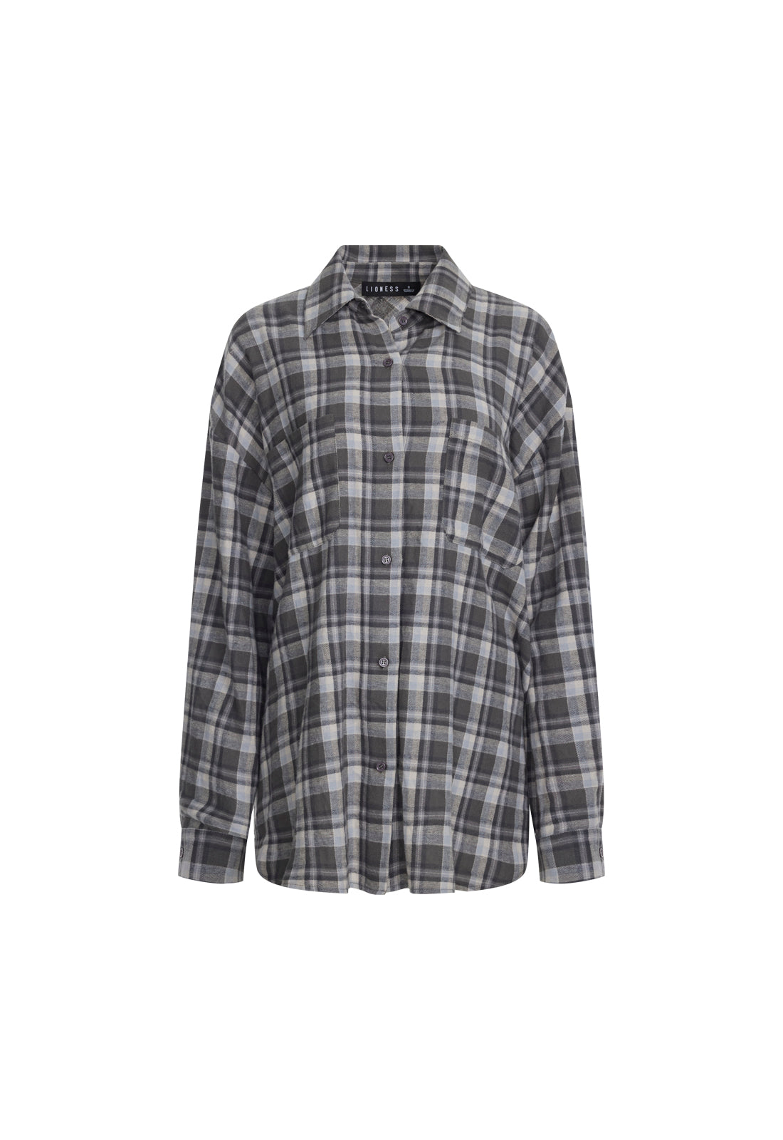 Clarity Shirt - Slate Plaid Lioness Fashion