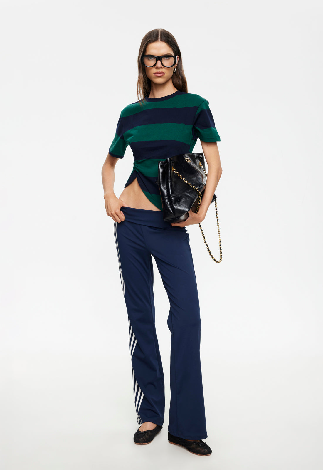 In Transit Tee - Forest Stripe Lioness Fashion