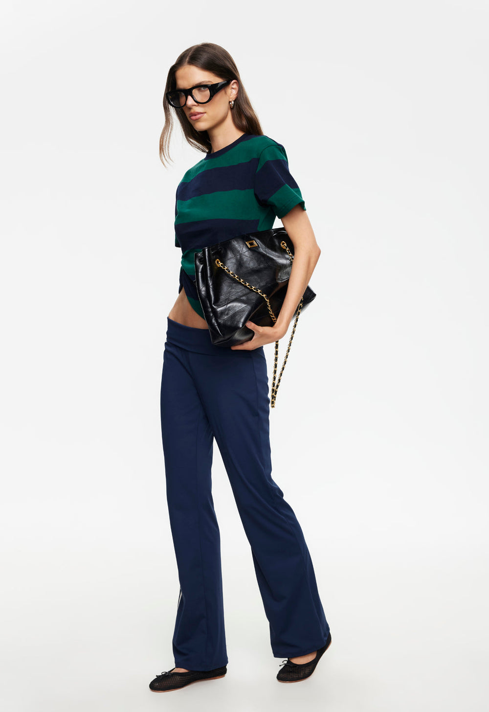 In Transit Tee - Forest Stripe Lioness Fashion