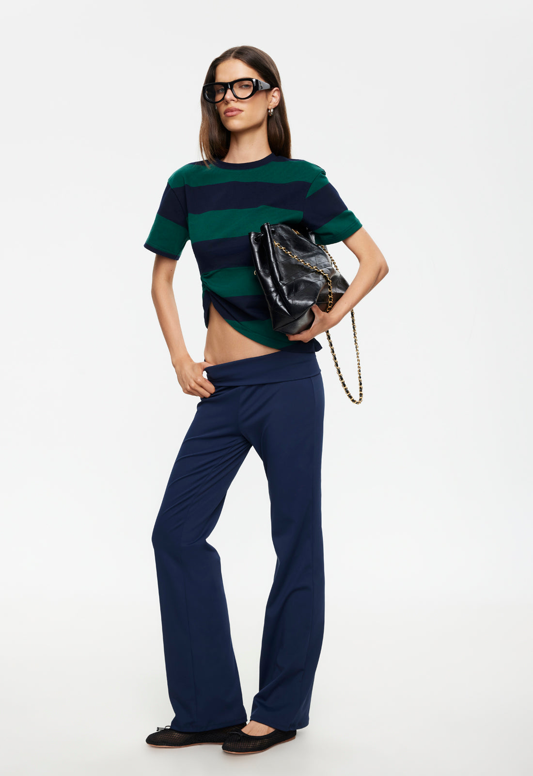 In Transit Tee - Forest Stripe Lioness Fashion