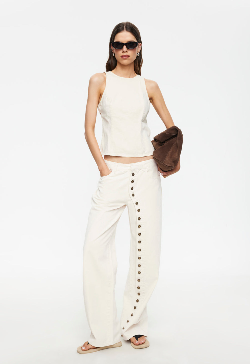 Penny Pant - Beige Lioness Fashion