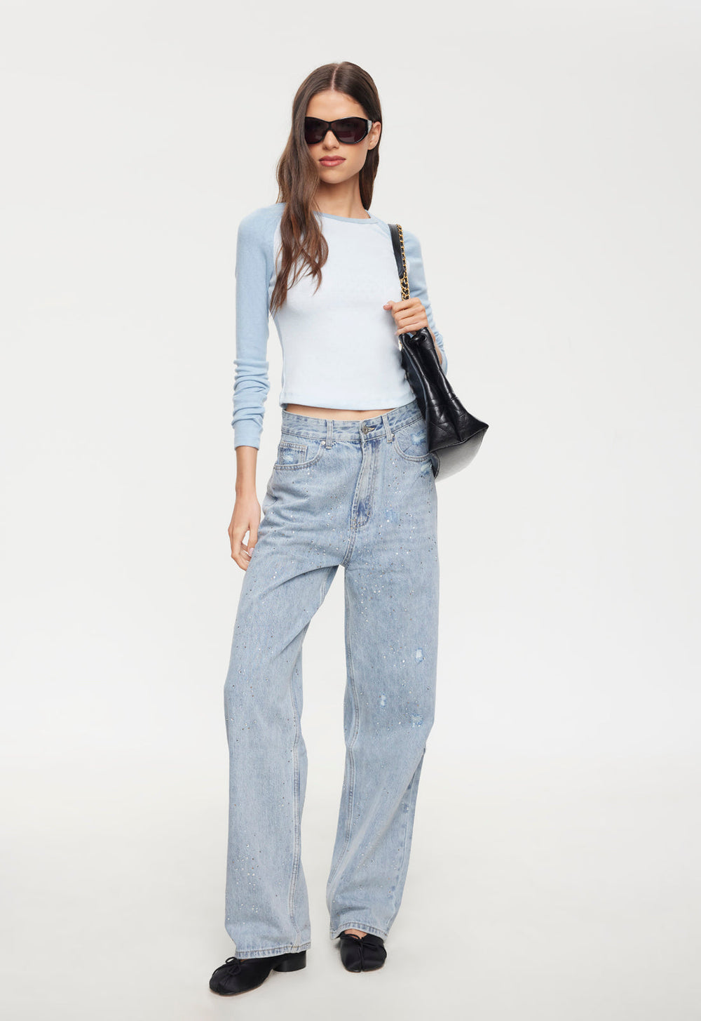 Diamante Jean - Light Denim Lioness Fashion