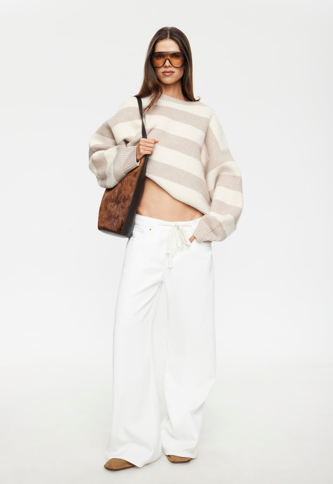 Dolce Knit - Sand Stripe Lioness Fashion