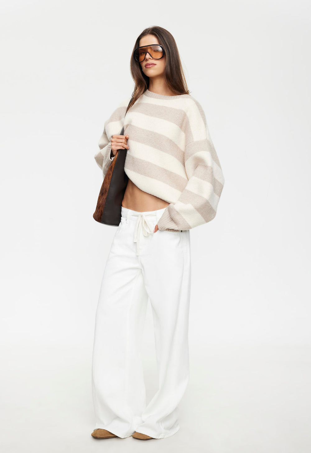 Dolce Knit - Sand Stripe Lioness Fashion