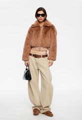 Drita Faux Fur - Camel Lioness Fashion