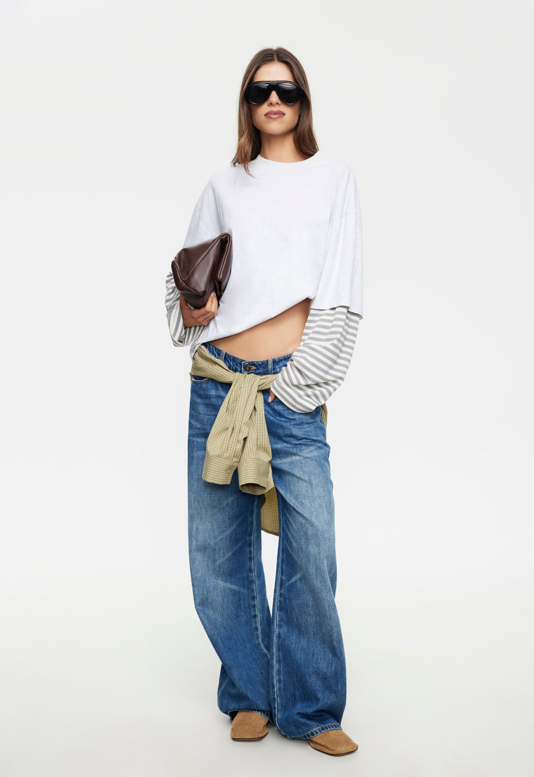 Bottega Shirt - Ash Stripe Lioness Fashion