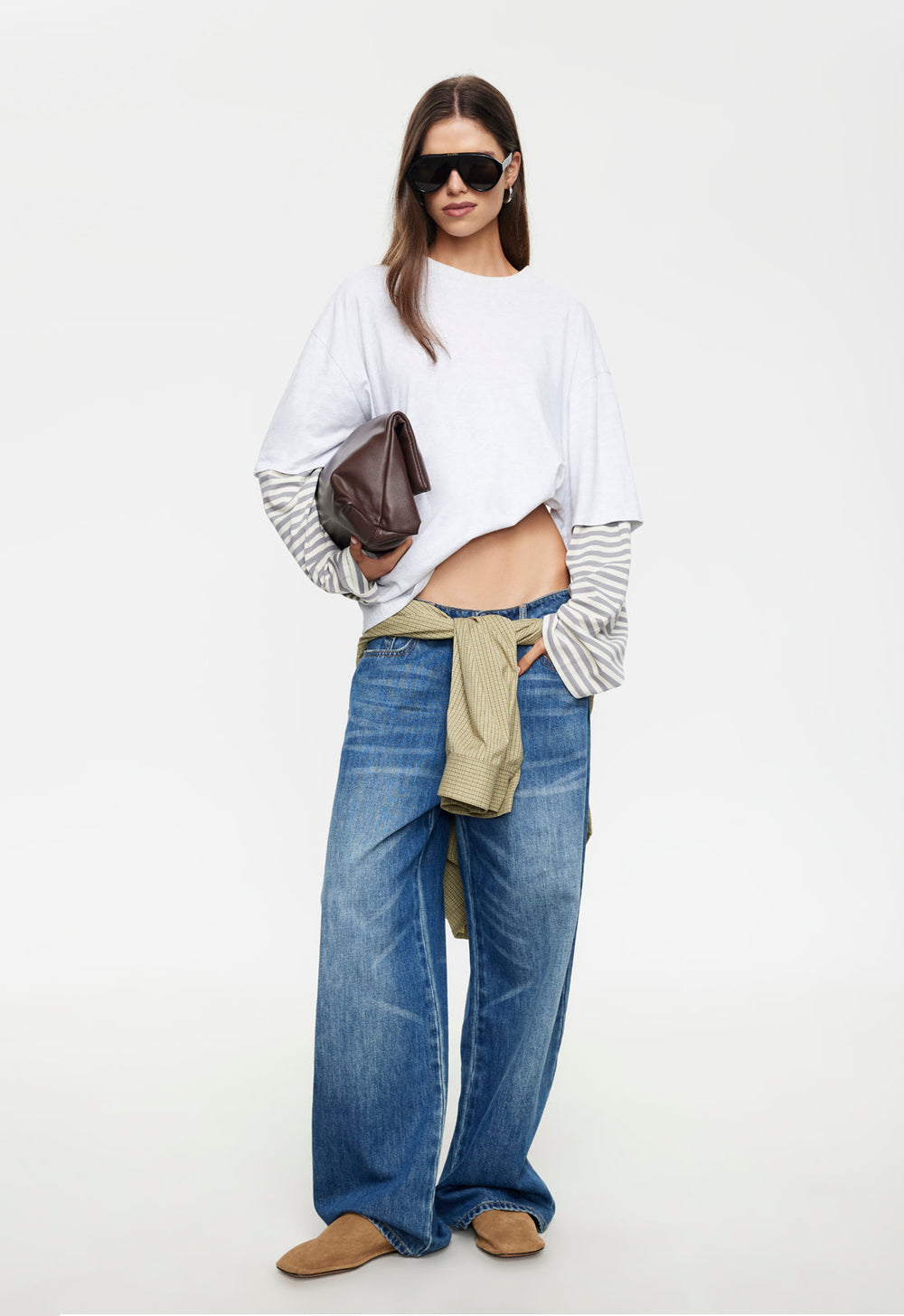 Bottega Shirt - Ash Stripe Lioness Fashion