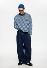 BLOOM LONG SLEEVE - NAVY SEA STRIPE Lioness Fashion