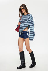 BLOOM LONG SLEEVE - NAVY SEA STRIPE Lioness Fashion