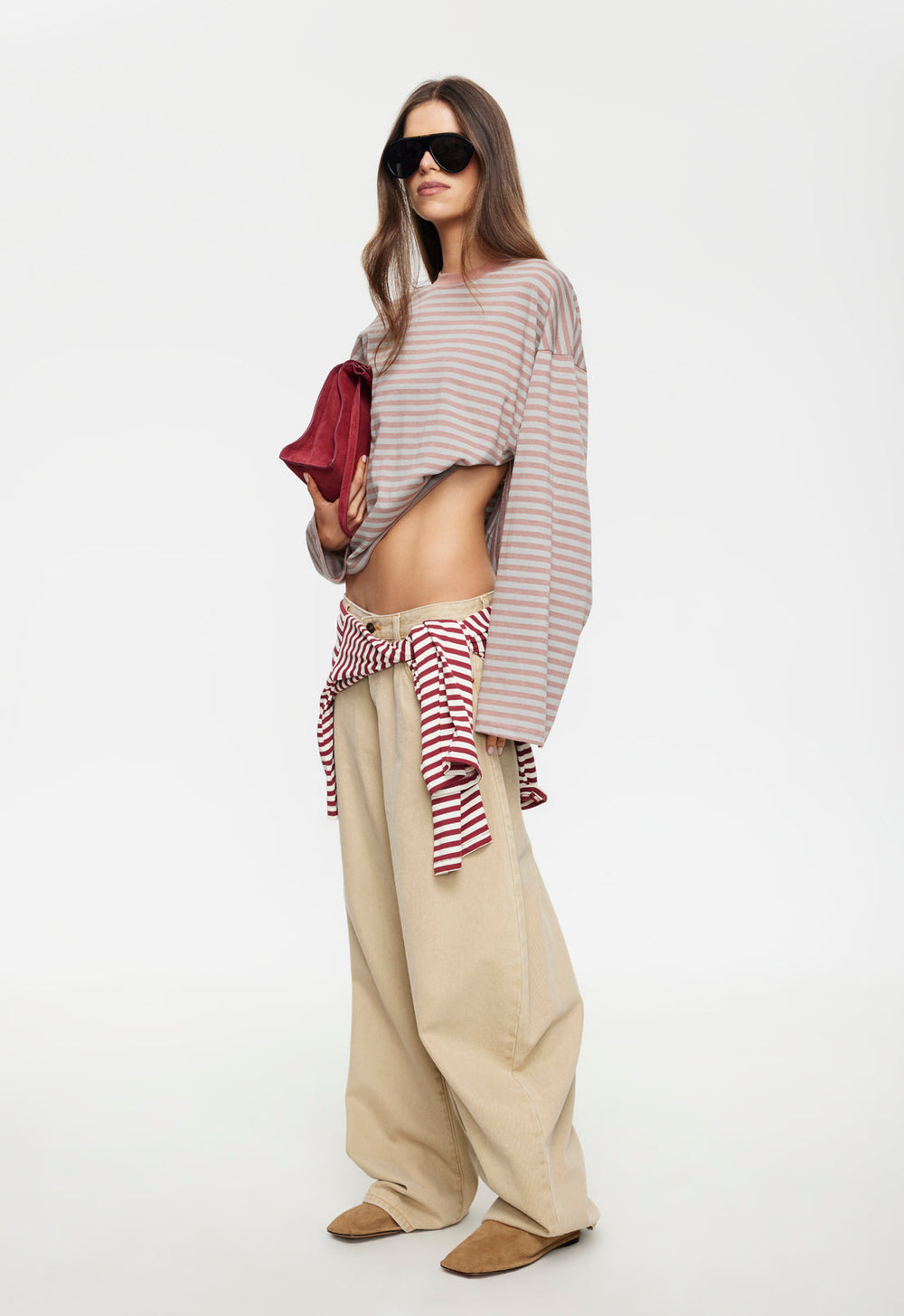 Bloom Long Sleeve - Muted Pastels Stripe Lioness Fashion