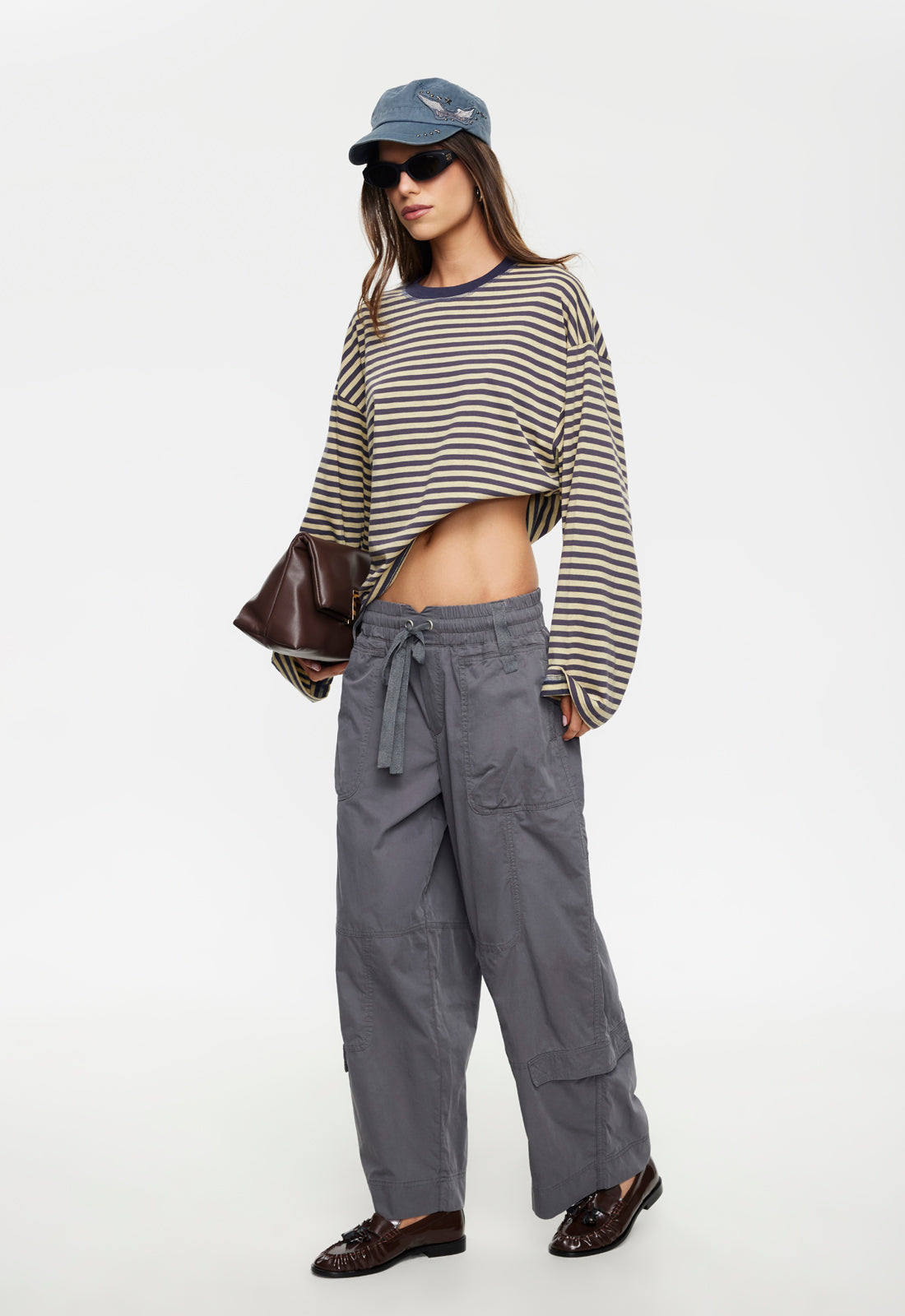 Bloom Long Sleeve - Beige Stripe Lioness Fashion