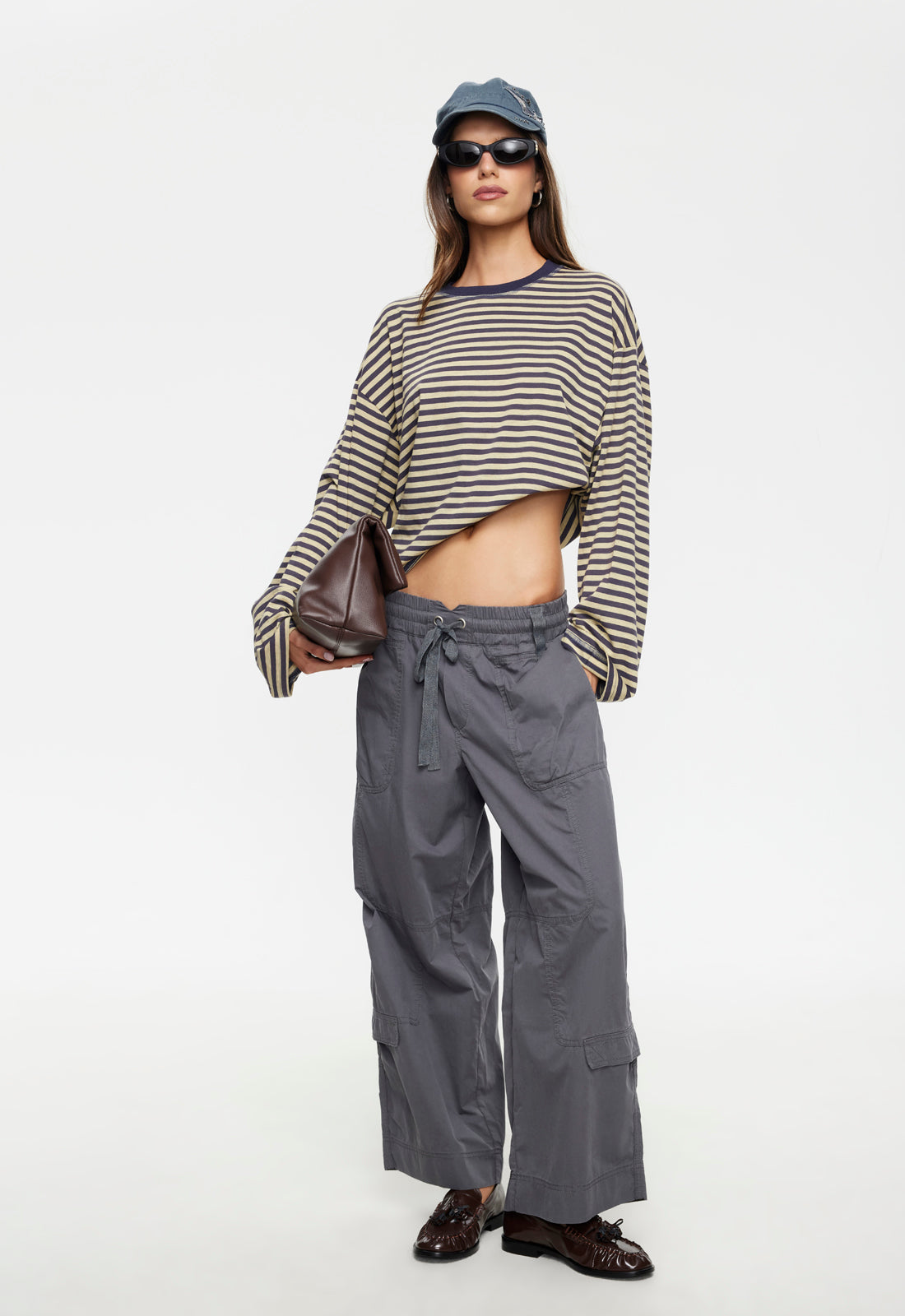 Bloom Long Sleeve - Beige Stripe Lioness Fashion
