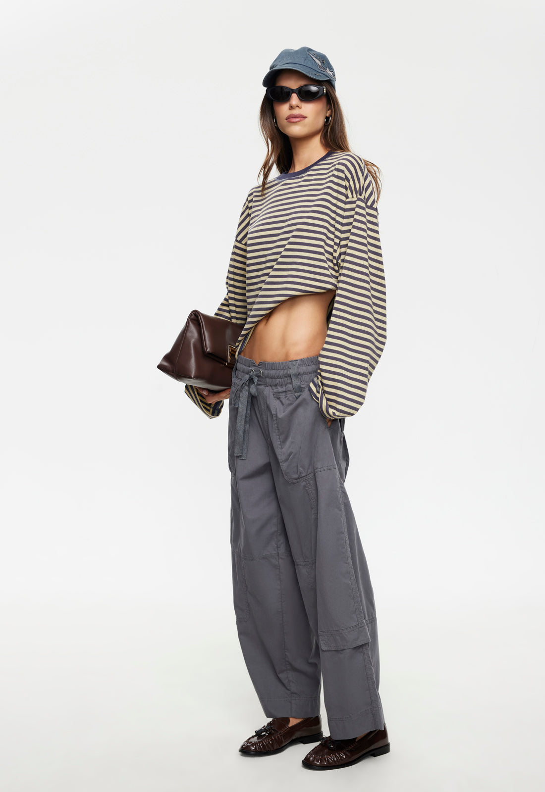 Bloom Long Sleeve - Beige Stripe Lioness Fashion