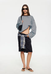 Bloom Long Sleeve - Chocolate Sea Stripe Lioness Fashion