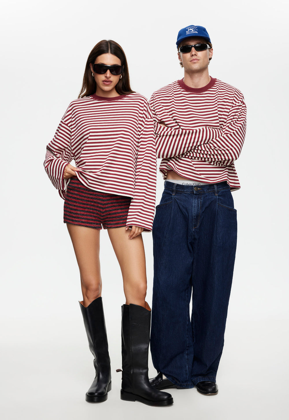 Bloom Long Sleeve - WIne Stripe Lioness Fashion