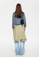 Bloom Knit Jacket - Grey Blue Stripe Lioness Fashion