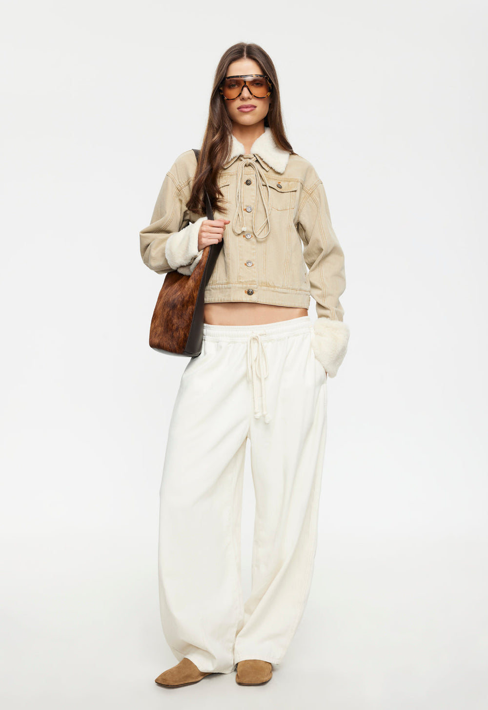 APRES DENIM JACKET - STONE Lioness Fashion