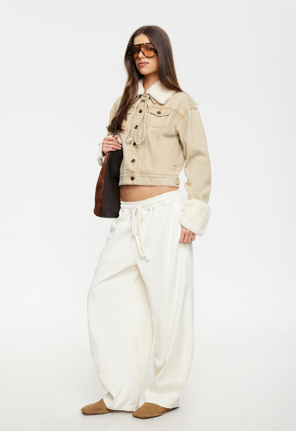 APRES DENIM JACKET - STONE Lioness Fashion