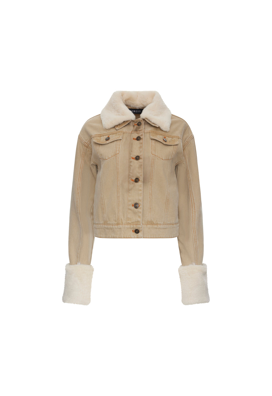APRES DENIM JACKET - STONE Lioness Fashion