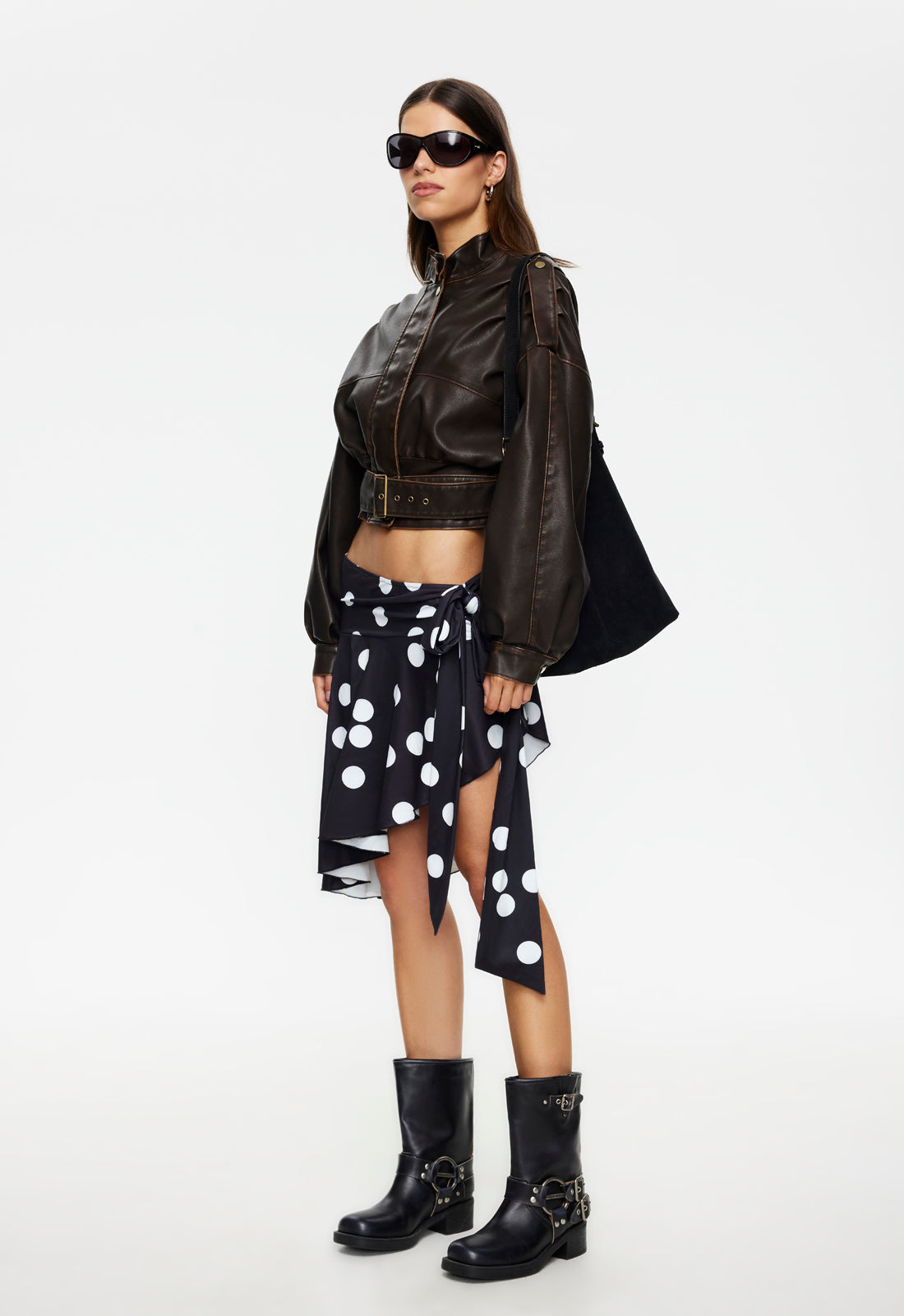 GIGI LEATHER JACKET - CHOCOLATE Lioness Fashion