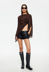AURA PONCHO - CHOCOLATE Lioness Fashion