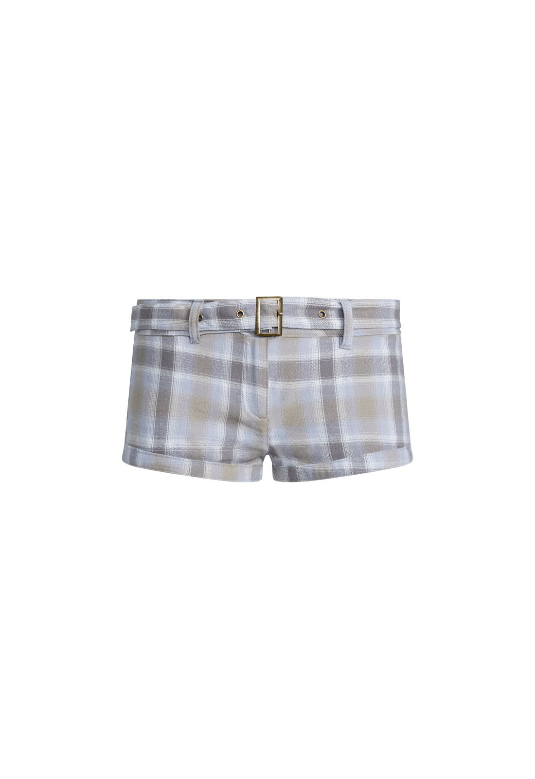 Afterglow Mini Short - Ash Plaid Lioness Fashion