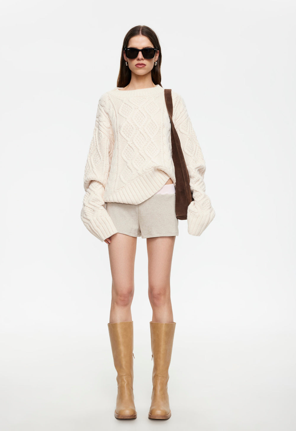 Vita Knit Short - Stone Lioness Fashion