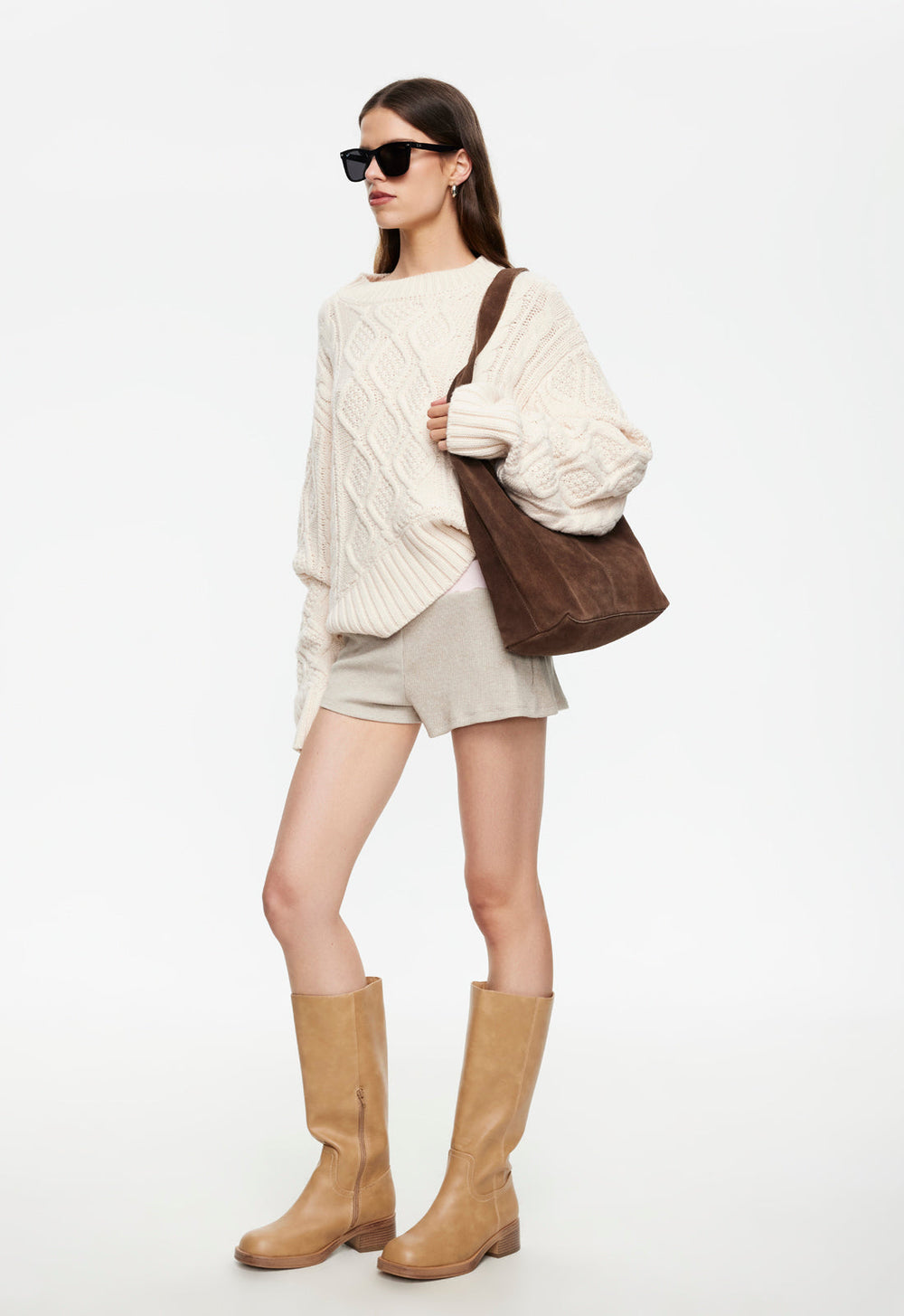 Vita Knit Short - Stone Lioness Fashion