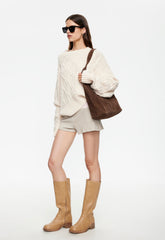 Vita Knit Short - Stone Lioness Fashion