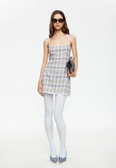 Voyage Mini Dress - Ash Plaid Lioness Fashion
