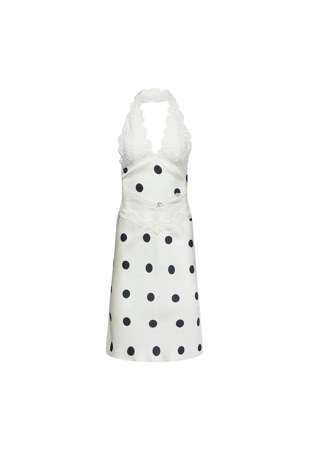 Solana Midi Dress - Cream Polka Lioness Fashion