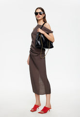 Sweetheart Maxi Dress - Cocoa Lioness Fashion
