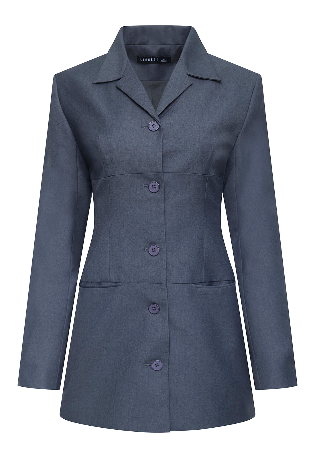 Carmela Mini Dress - Charcoal Lioness Fashion