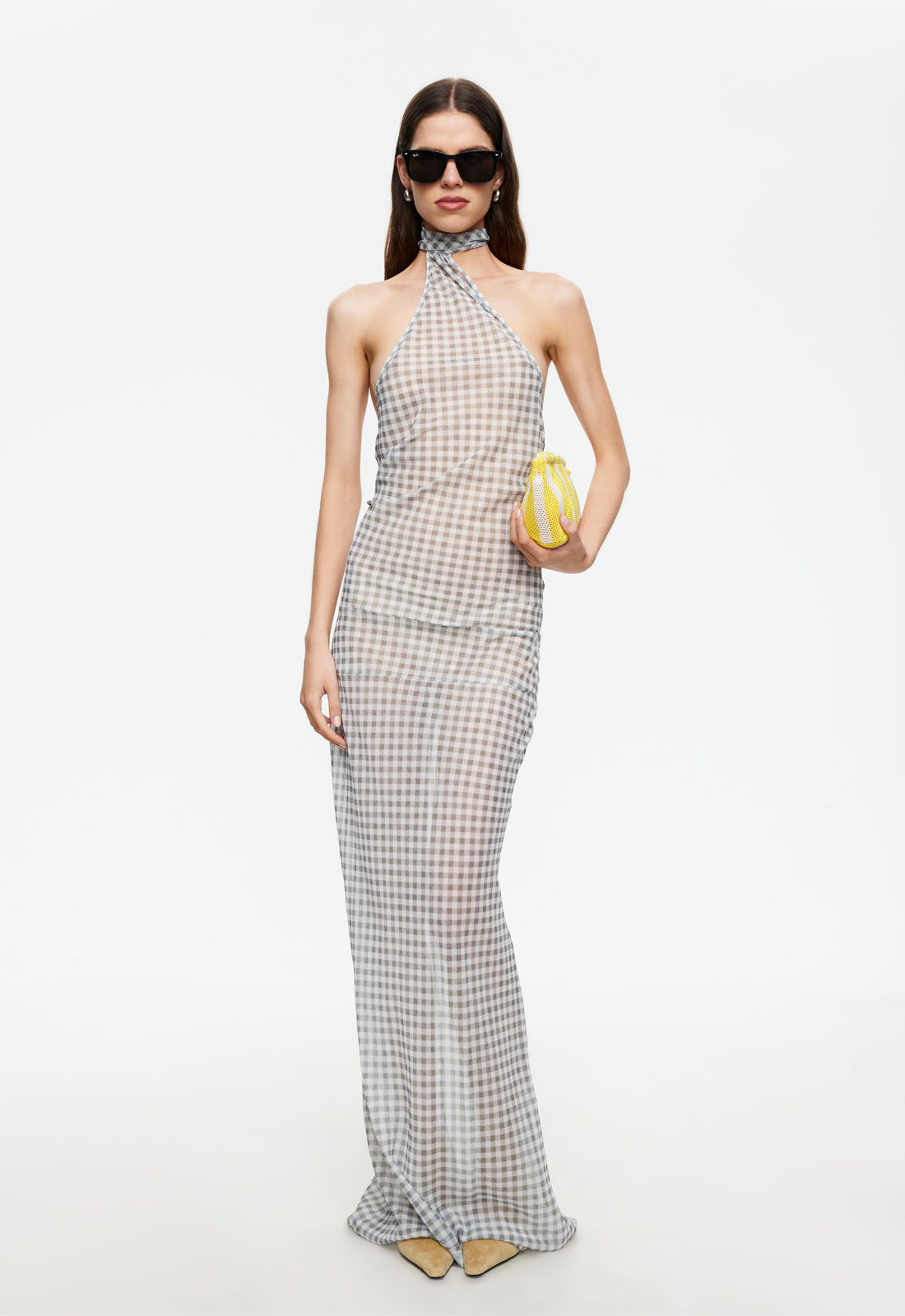 LUX MAXI DRESS - SKY CHECK Lioness Fashion